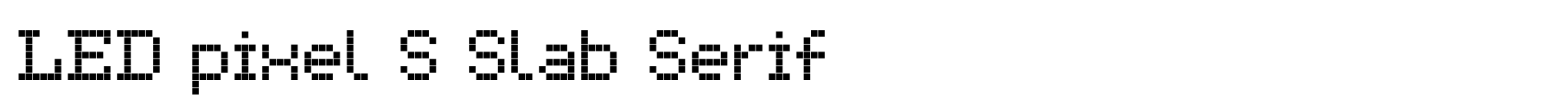 LED pixel S Slab Serif image